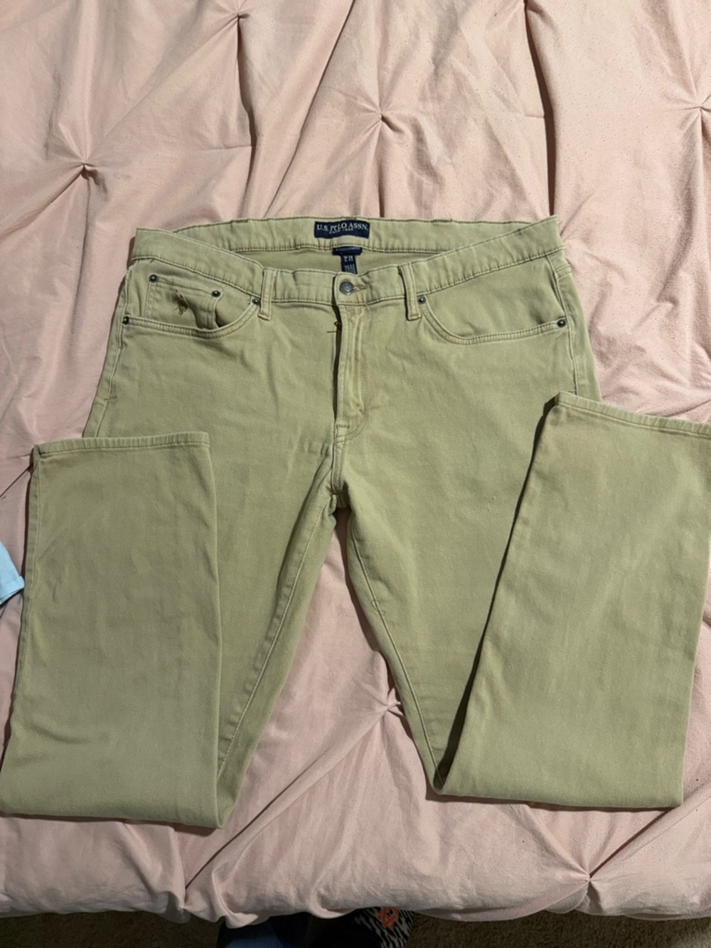 U.S. Polo Assn. Men's Khaki Straight Leg Jeans